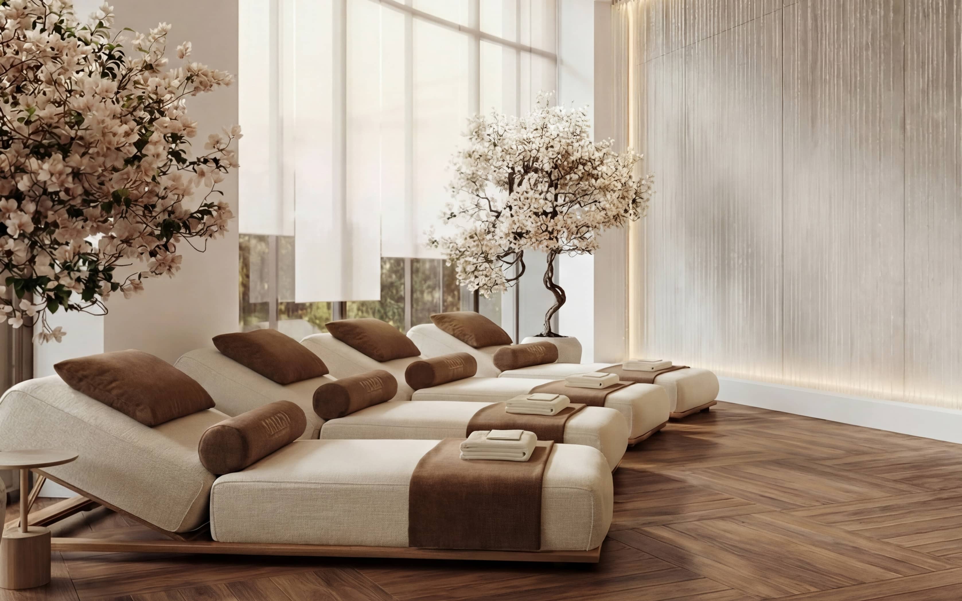 Stylish family lounge at Sobha City Abu Dhabi Phase 1 with modern furnishings and bright, spacious interior design
